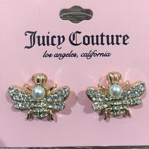Juicy couture bee earrings NWT